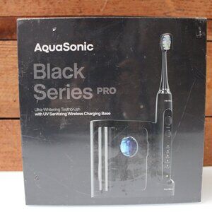 Aquasonic Black Series PRO – Ultra Whitening Toothbrush w UV Sanitizing Base – 5